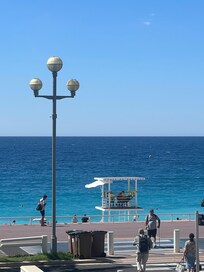Beach across the street