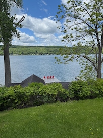 View of the dock from the main house.