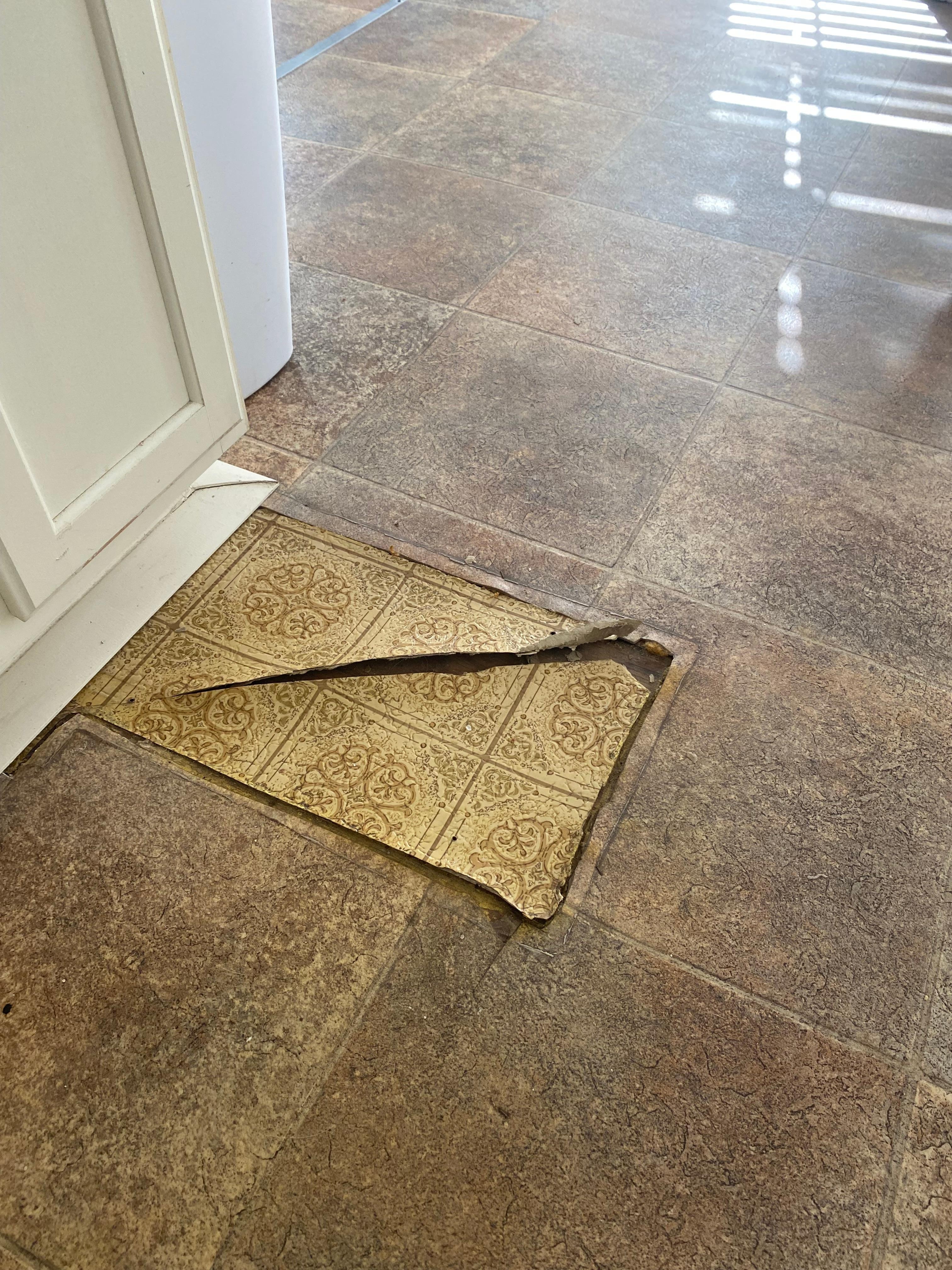 Open flooring, wife tripped a few times, almost fell to the floor.  Safety issue!