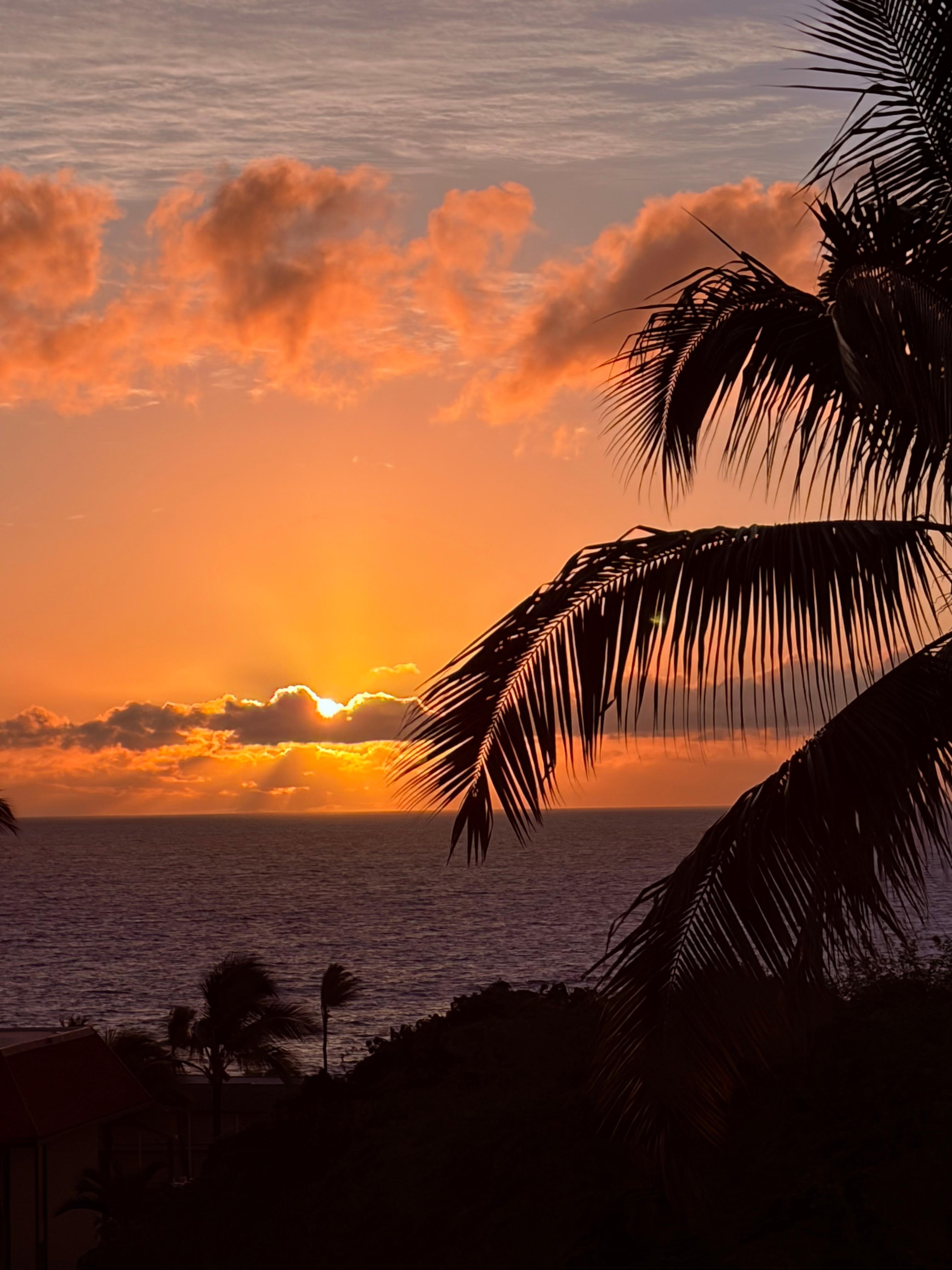 Sunset from the lanai 