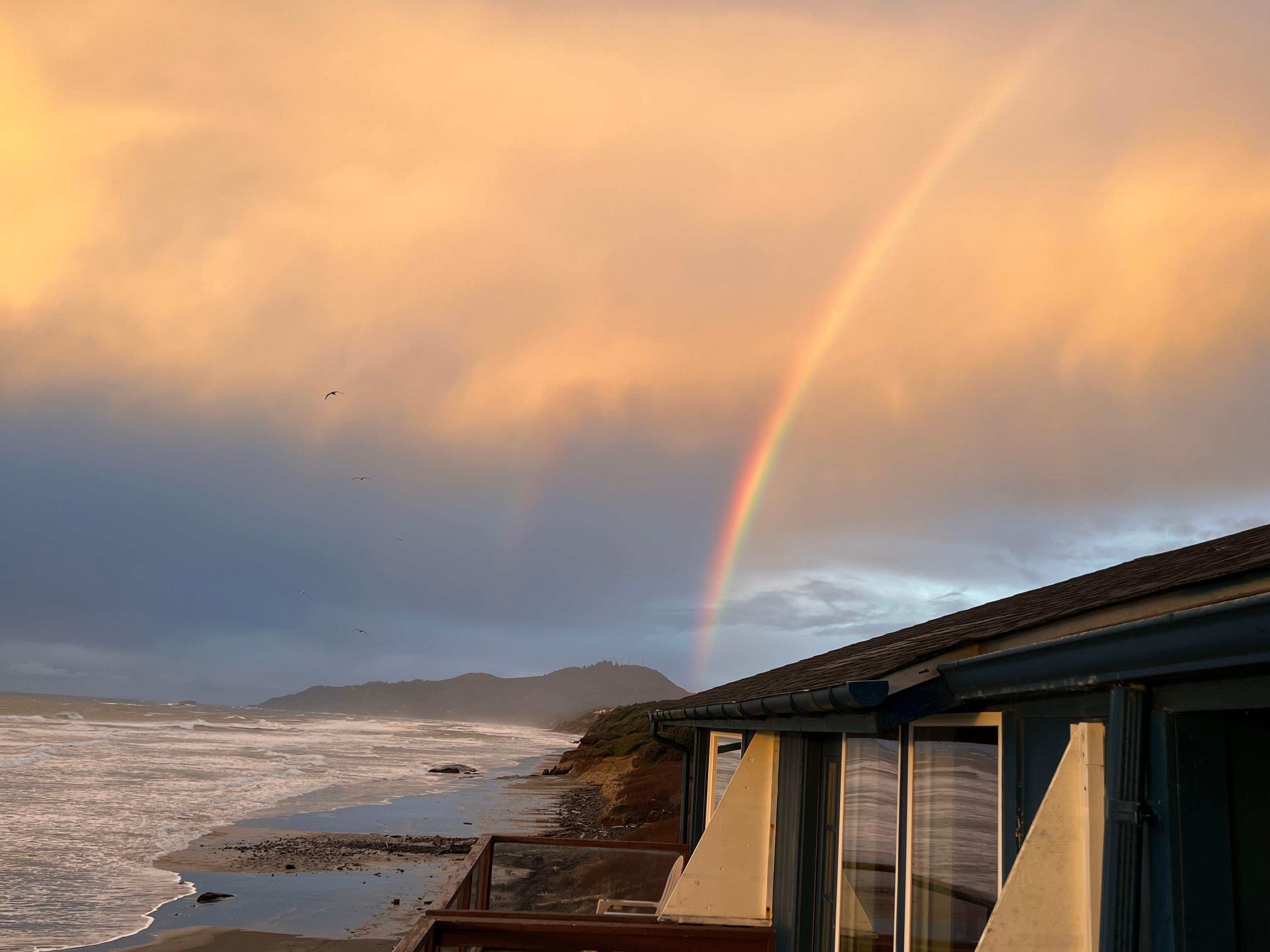 Rainbow from room deck