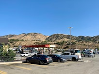 Beside motel.