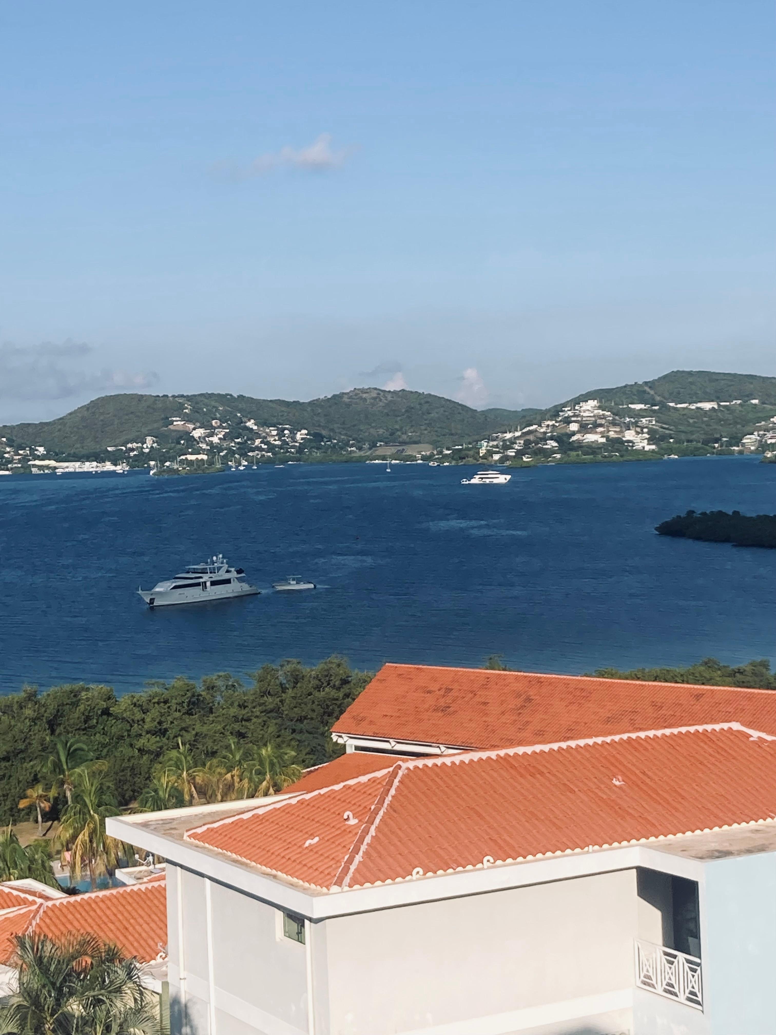 Morning coffee watching the bay