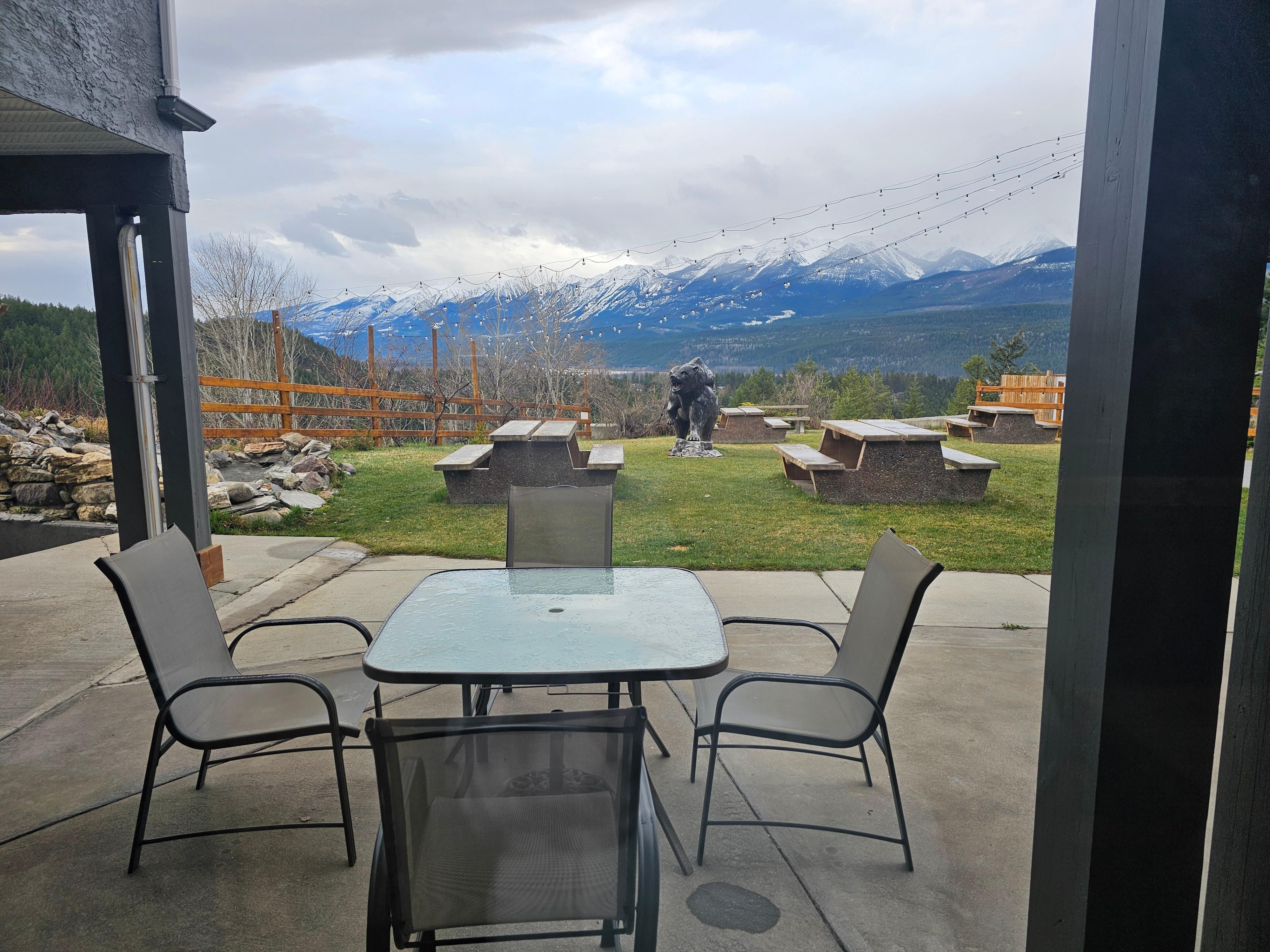 View from my breakfast table