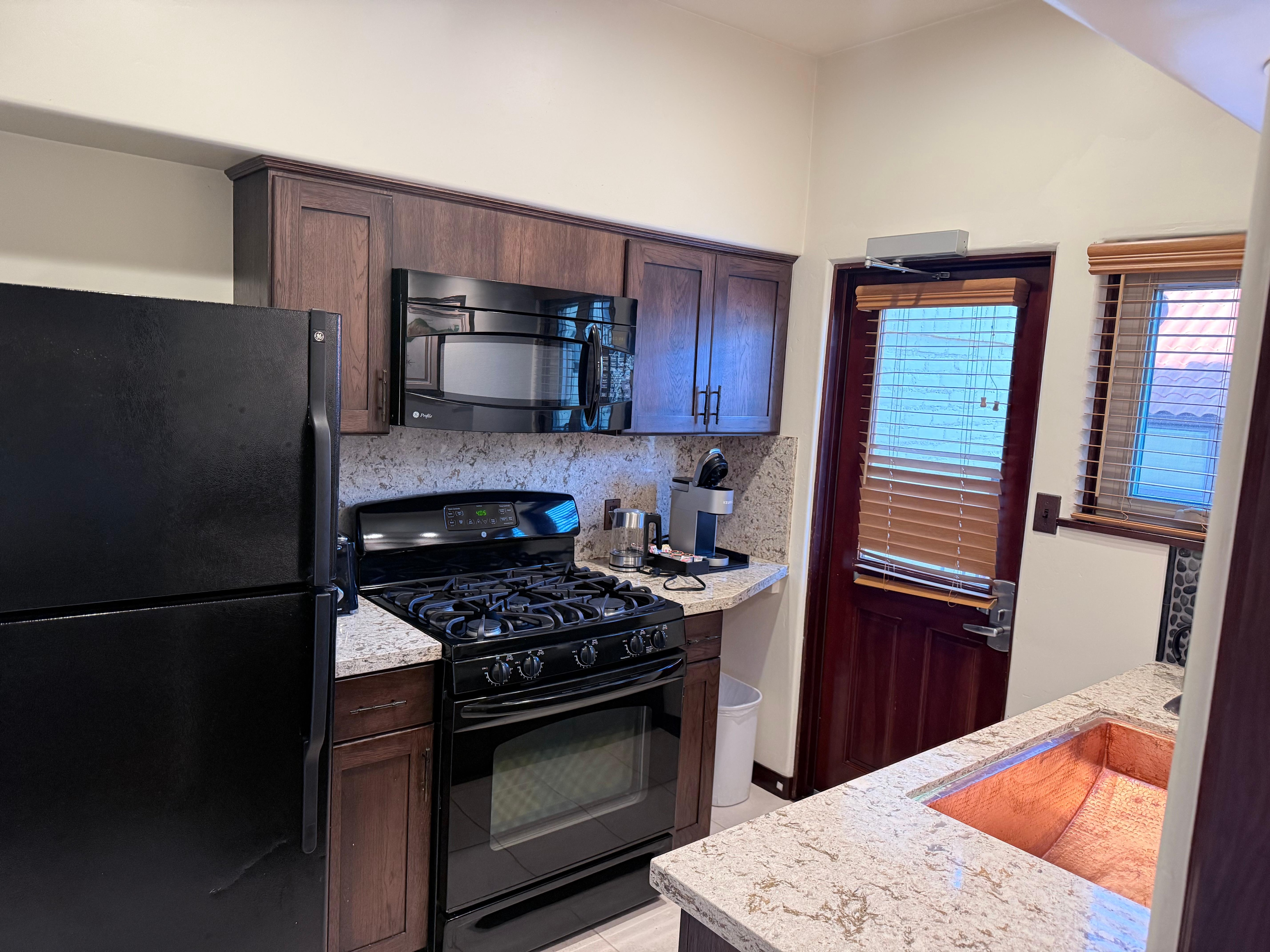 Kitchen, good size and very clean