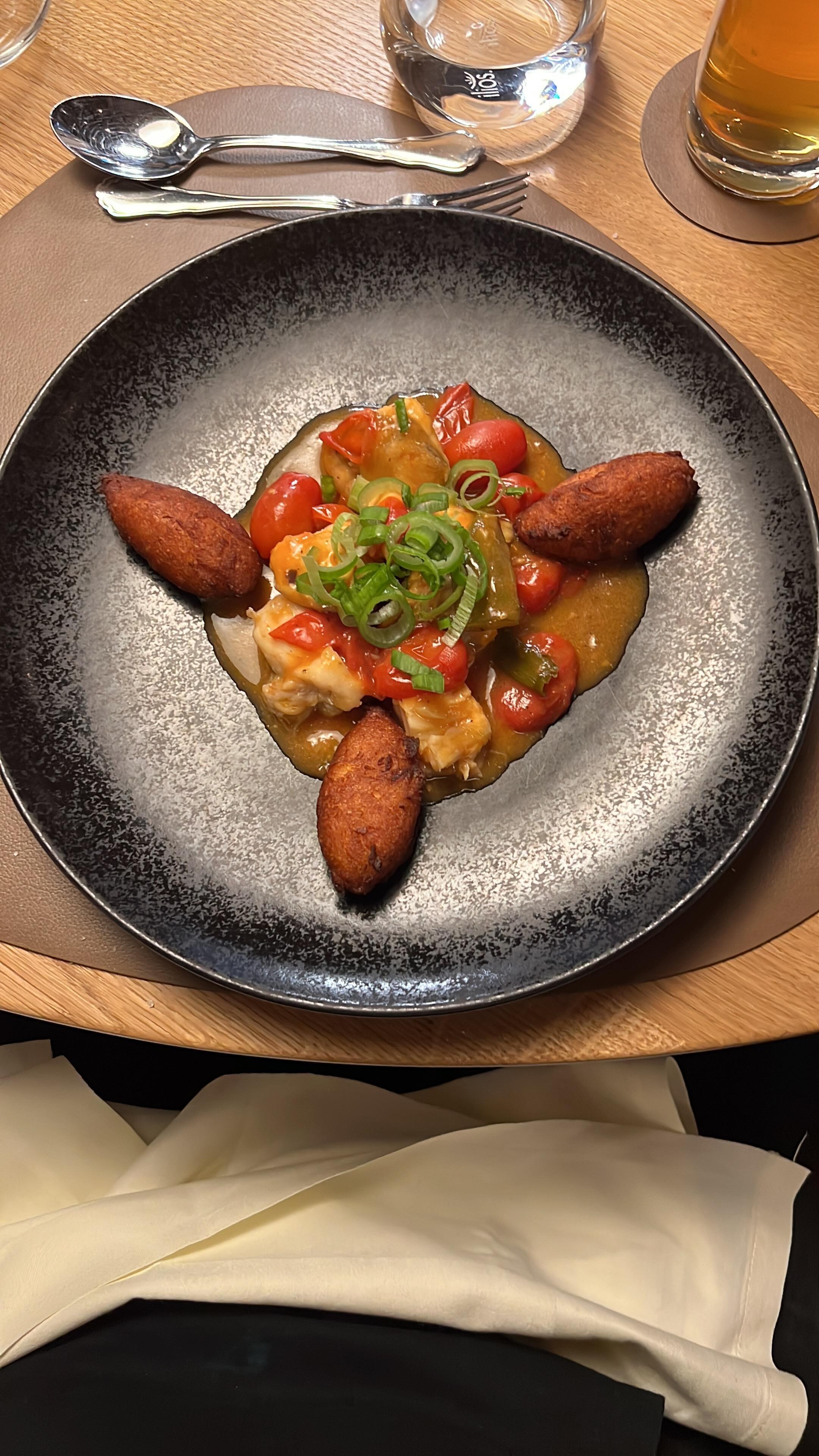 Standard dish served at the dinner. 