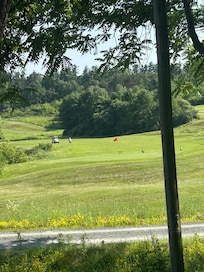 Golf course across st
