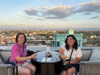 Cocktails on the rooftop bar