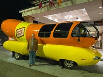 Added bonus!! The wiener mobile was parked in front today!!