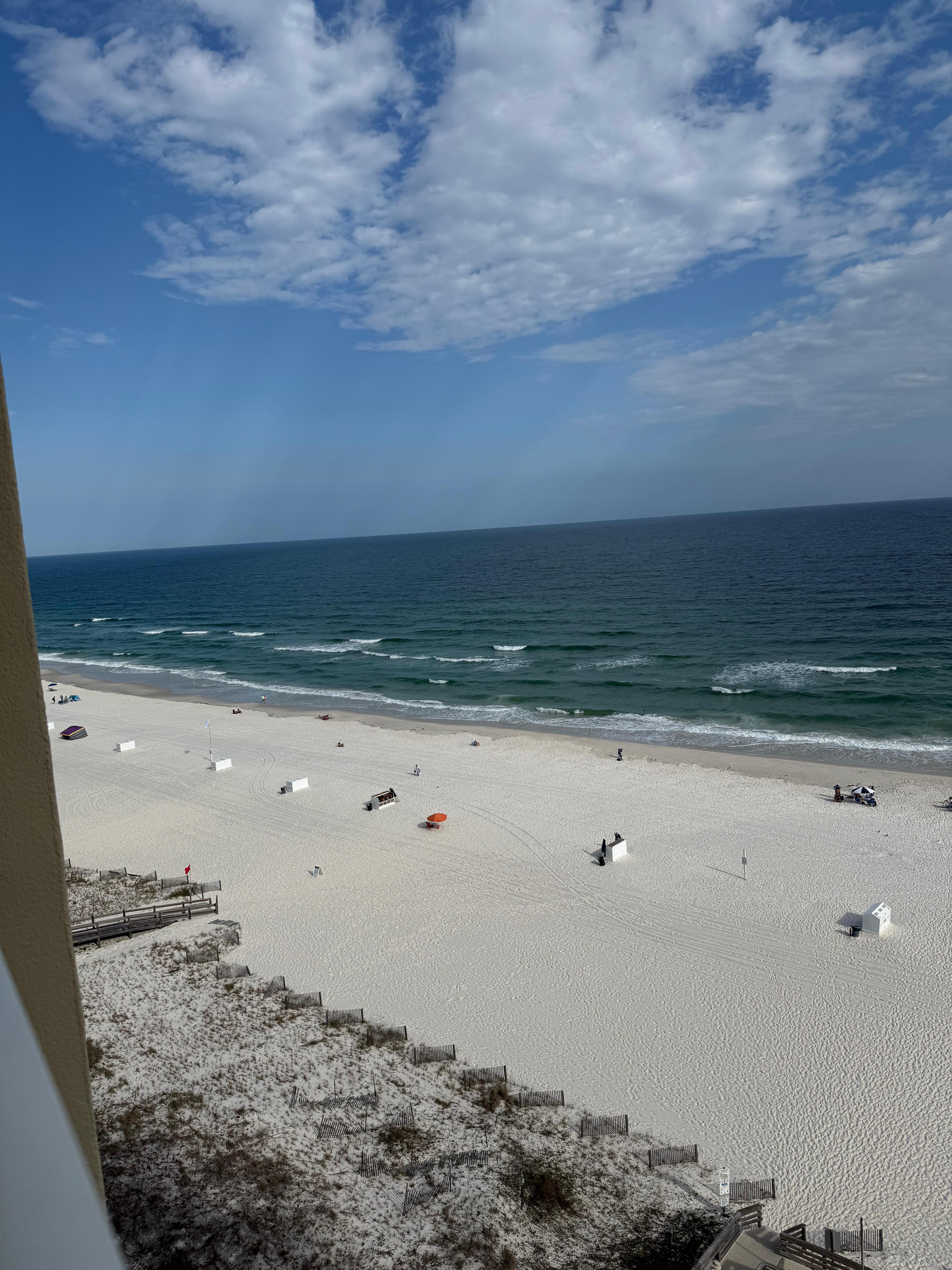 View from balcony. 