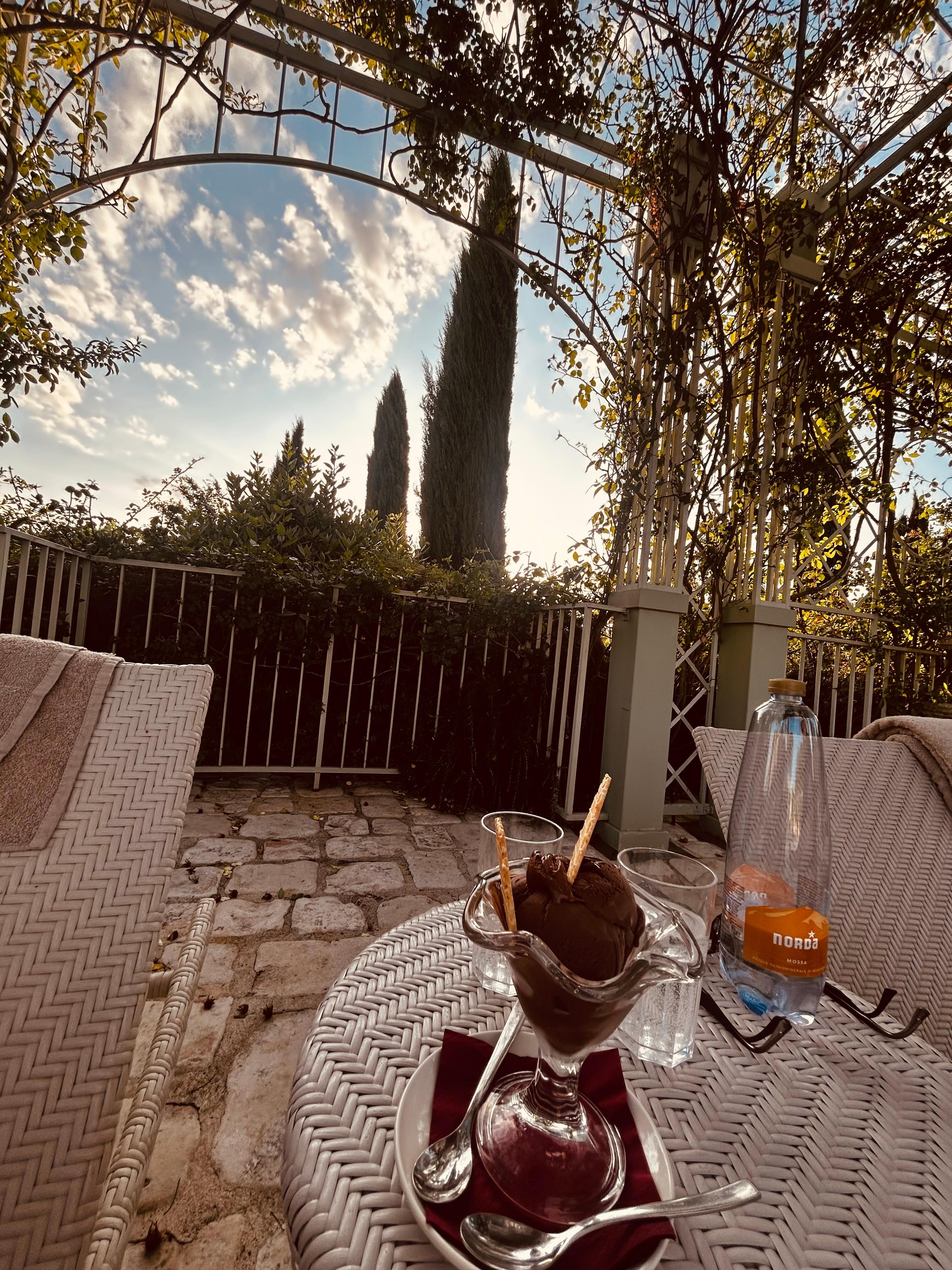 Gelato by the pool