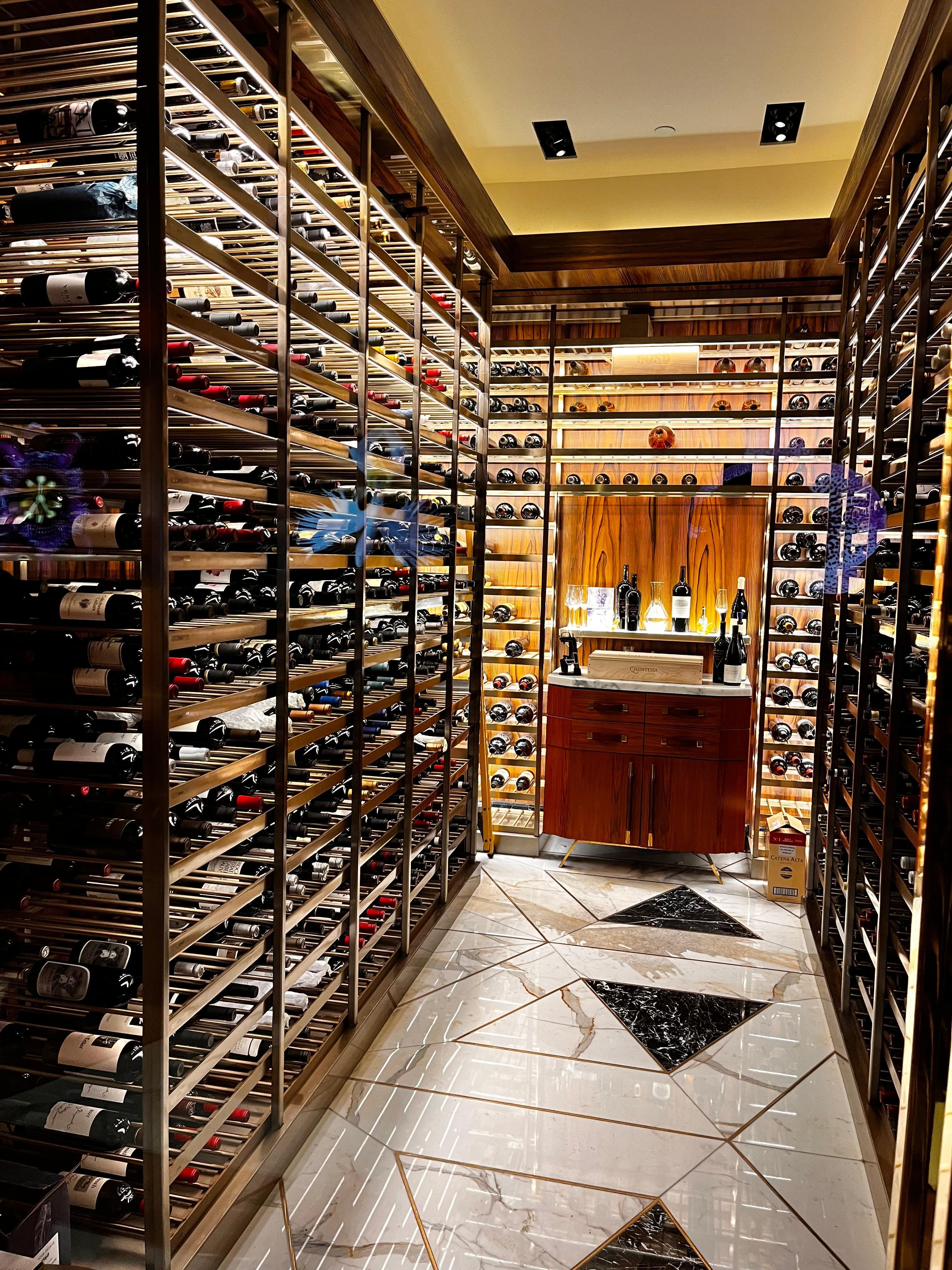 Scotch 80 wine room. Wonderful wine list