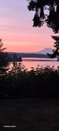 Sunset and Mt Rainer in the distance