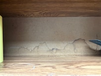 Mold and water damage in cabinets