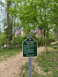 The trail right by the property