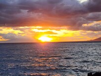 Sunsets like this every night. Again, from the patio of our unit.