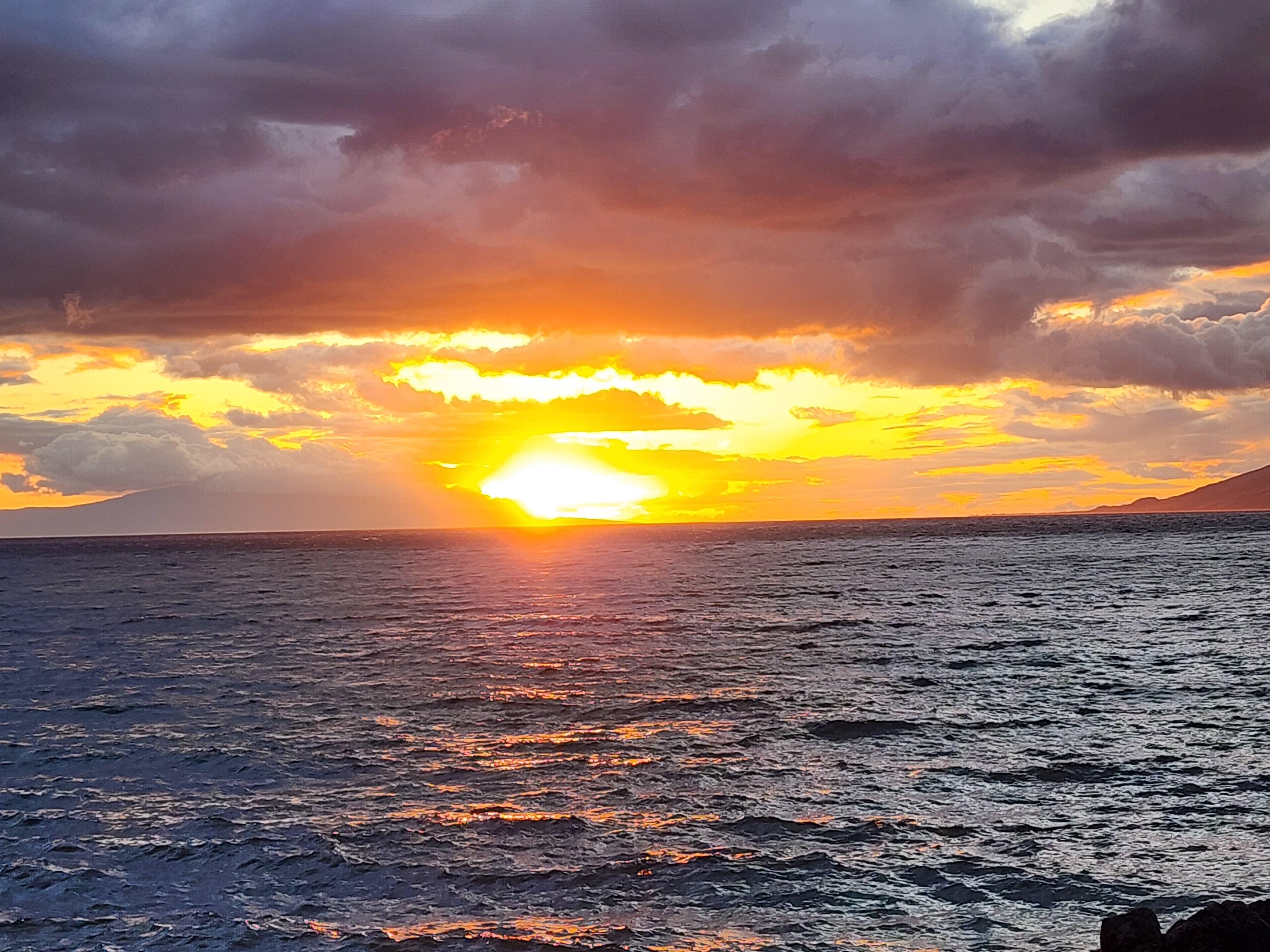 Sunsets like this every night. Again, from the patio of our unit.