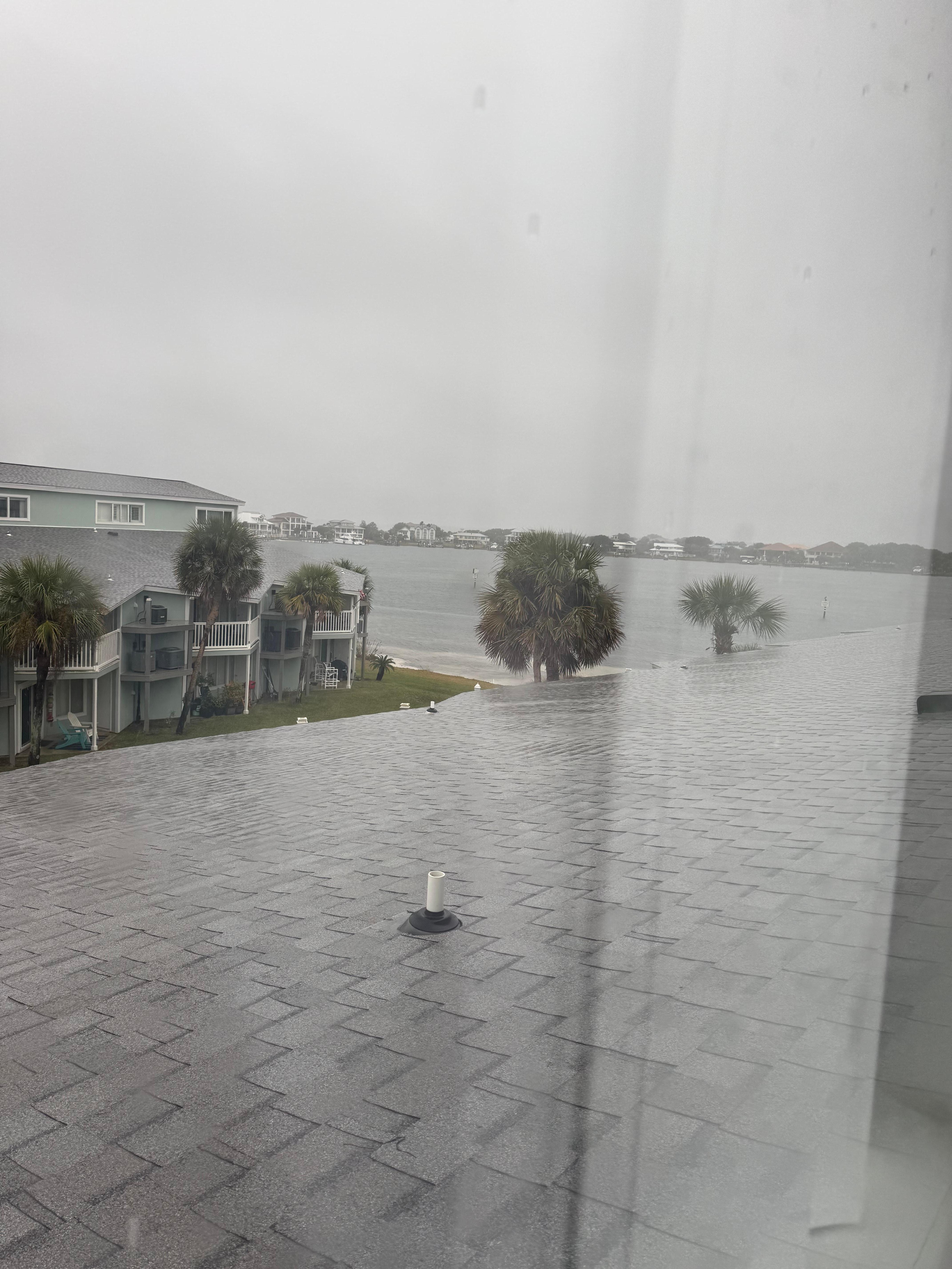 Upstairs window view