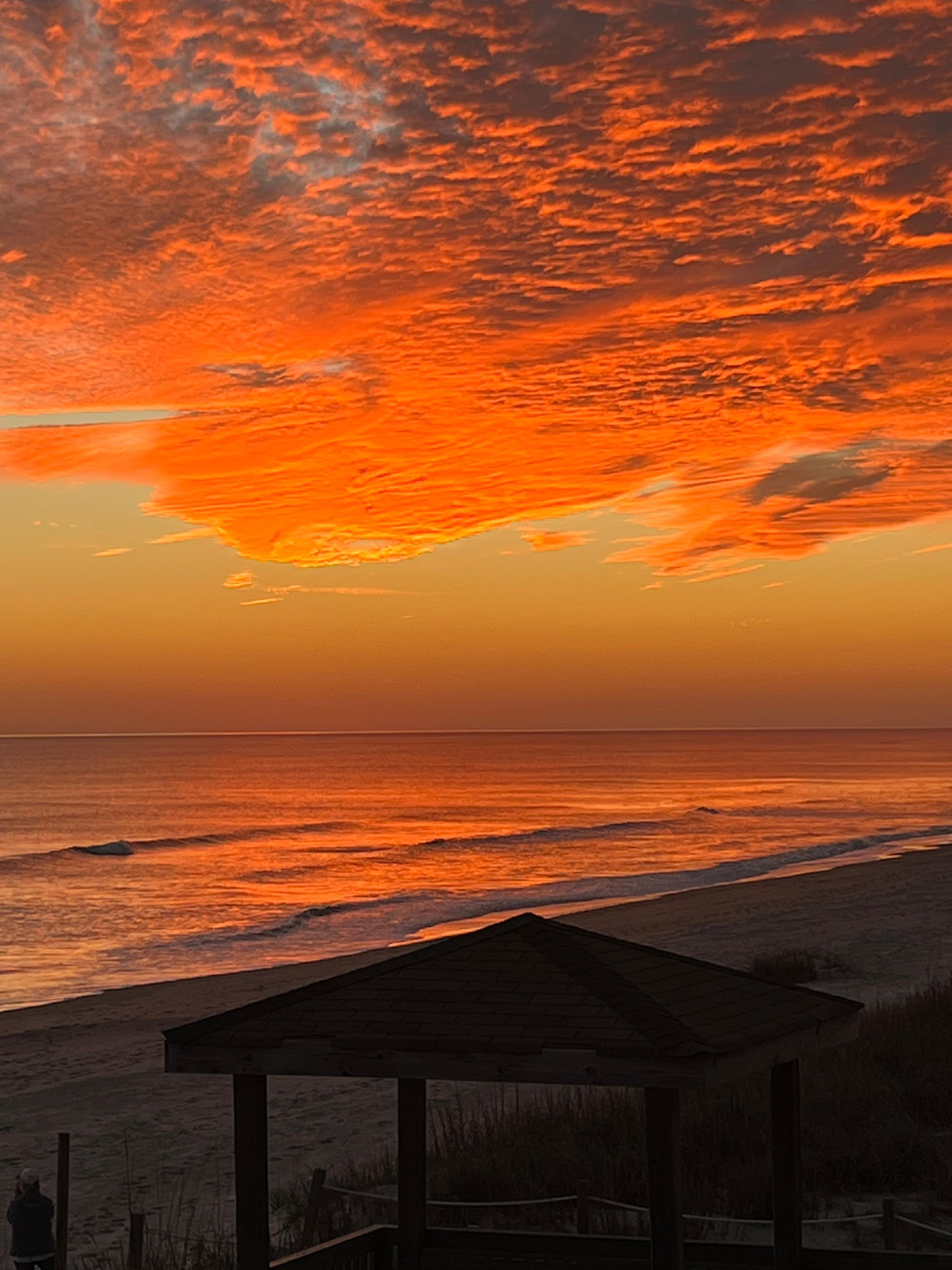 Sunset from the top deck!