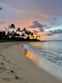 Poipu beach outside the house