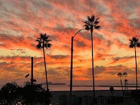 Sunset view from the balcony.