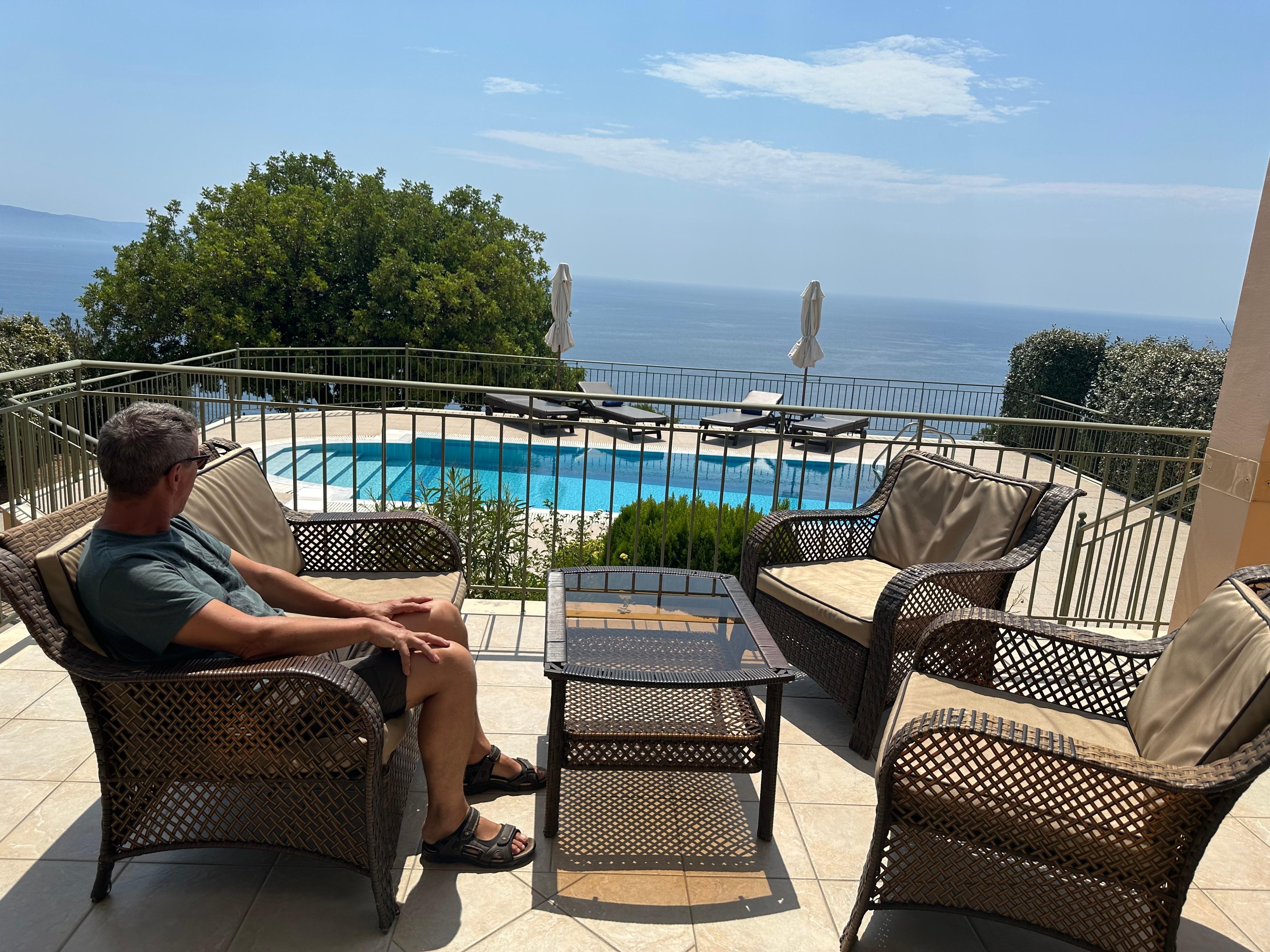 Terrasse vor dem Haus