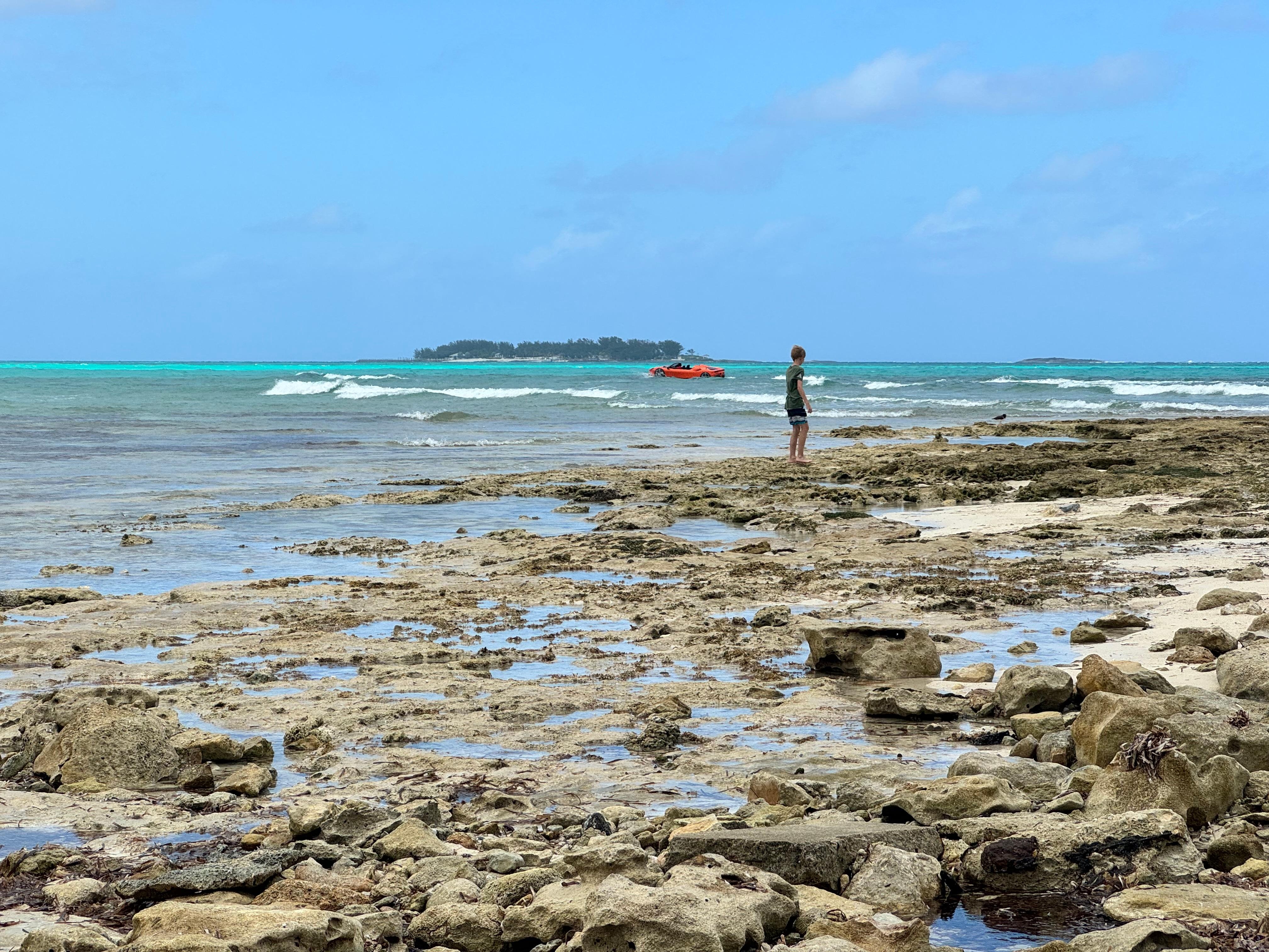 Beach closest to house - very rocky, little sand