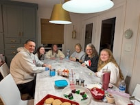 Playing Christmas BINGO