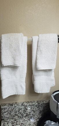 Both hand towels with visible dirt