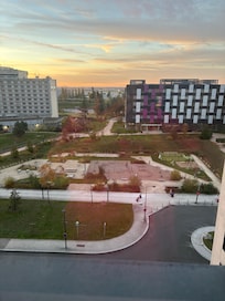 View from window of top floor room