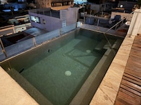 Super small rooftop pool