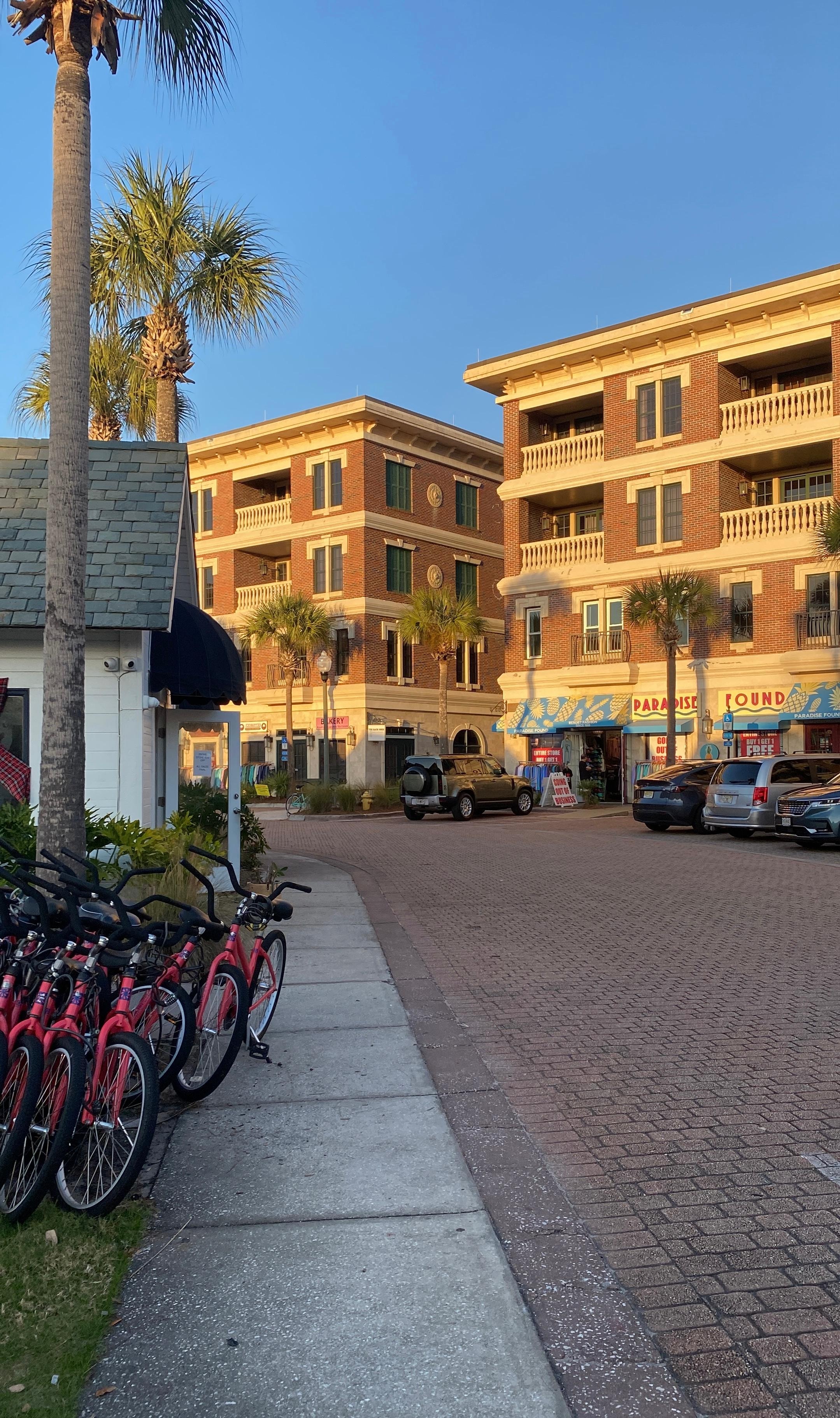 The apartment complex