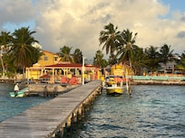 Boat docks at the hotel.