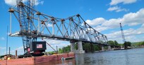 Construction of new Lansing bridge