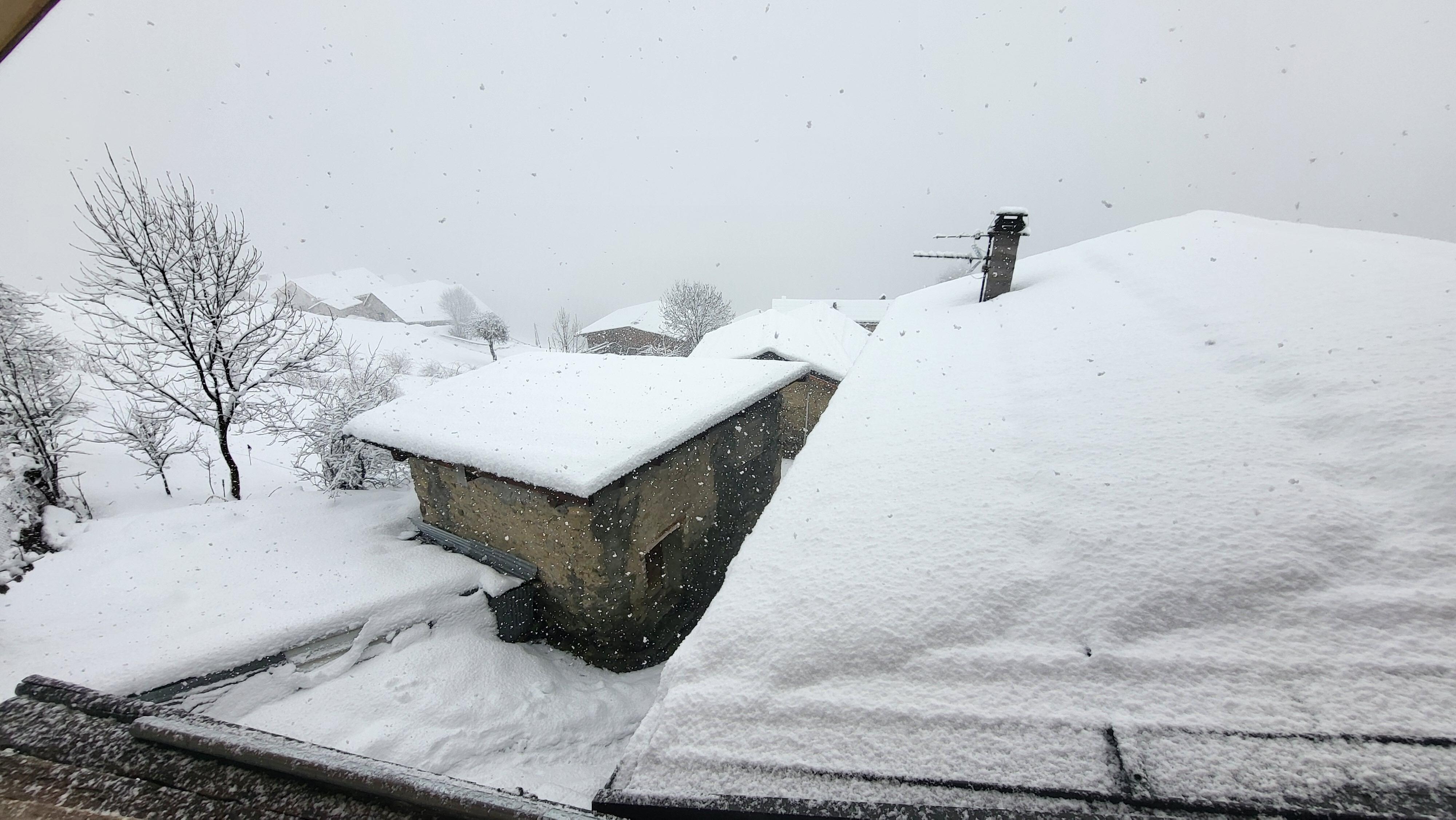 Aussicht nach 1,5 Meter schnee