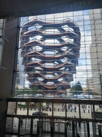 Hudson Yard a few blocks away, about an 8-10 minute walk