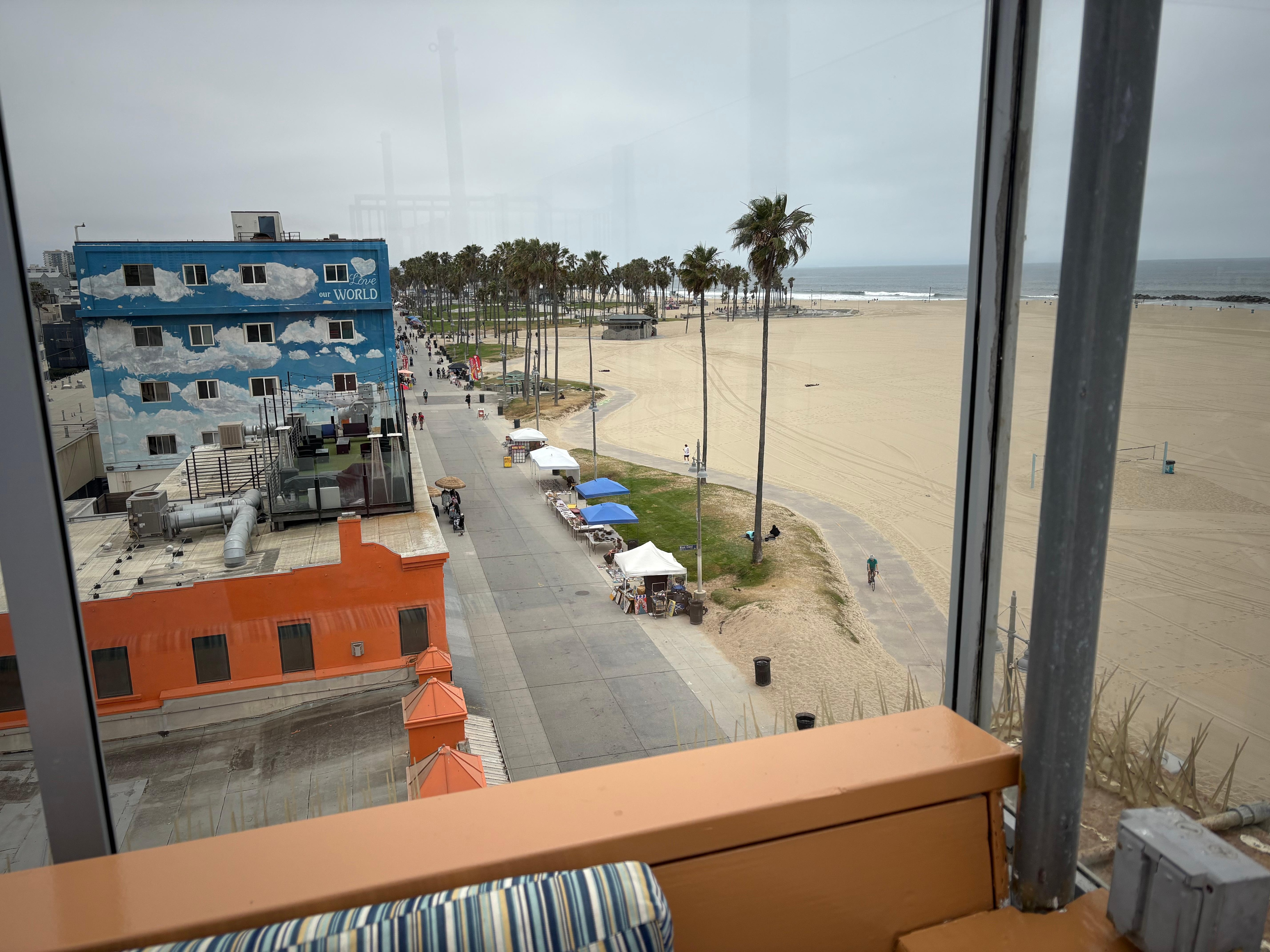 View from the rooftop terrace