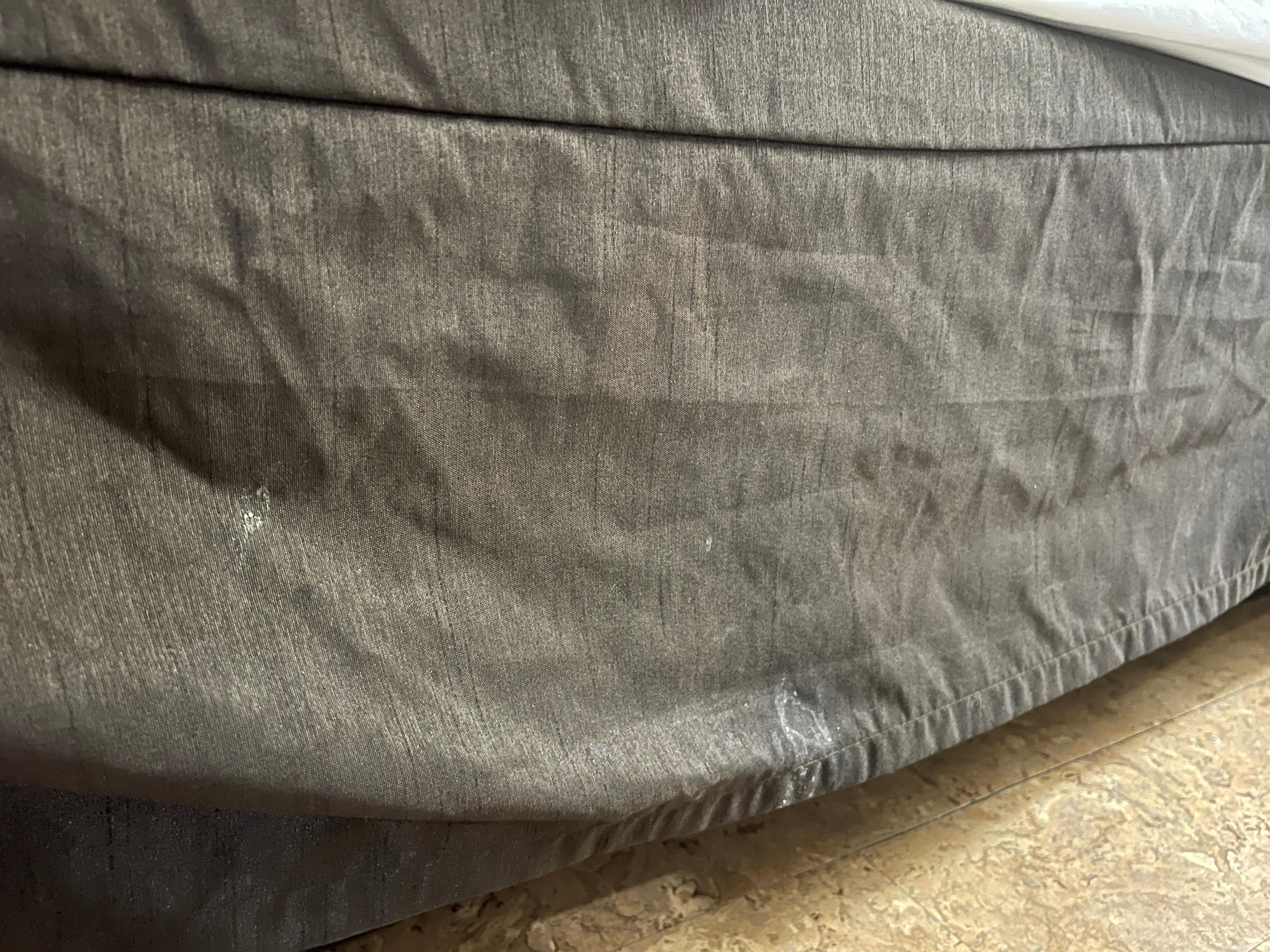 Disgusting bed skirt