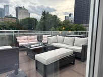 Stunning views from the rooftop suite.