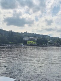 View of the hotel from the lake