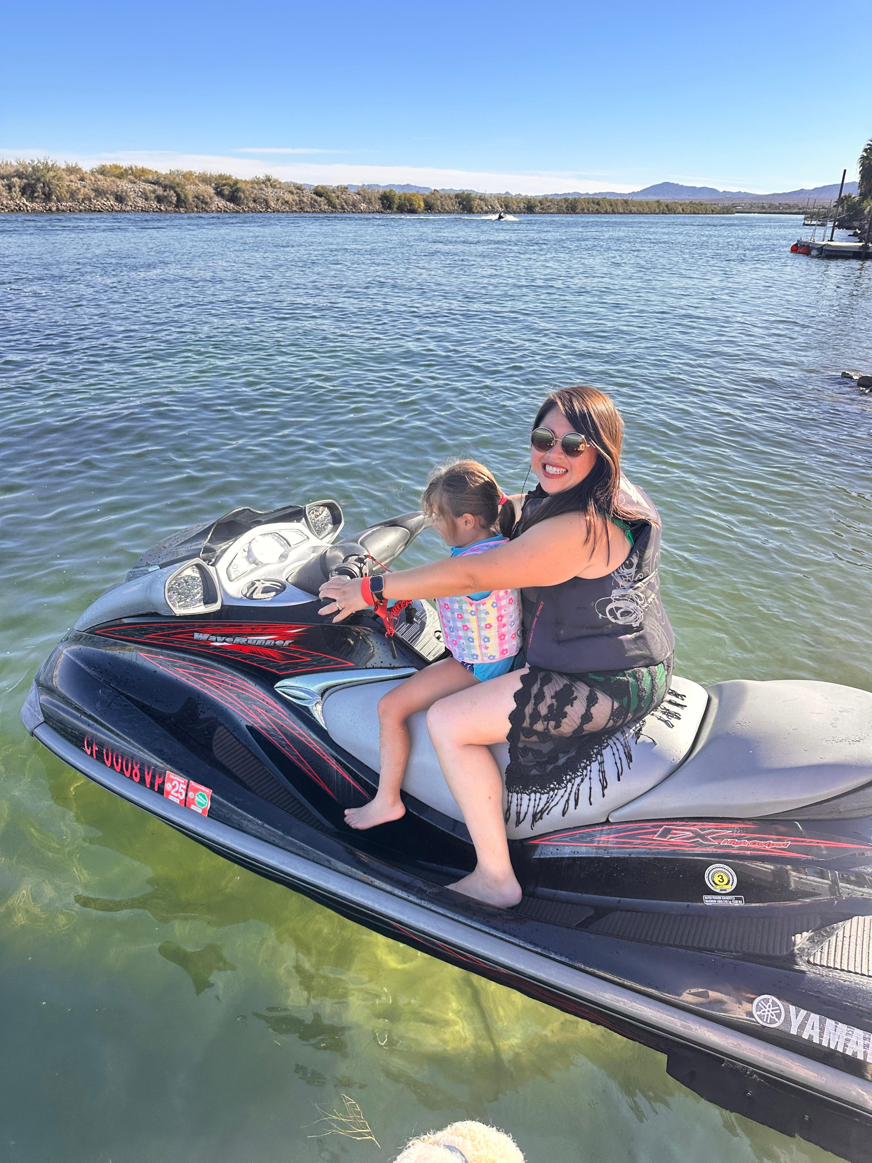 My friend and her daughter taking a little ride. Nice and smooth.