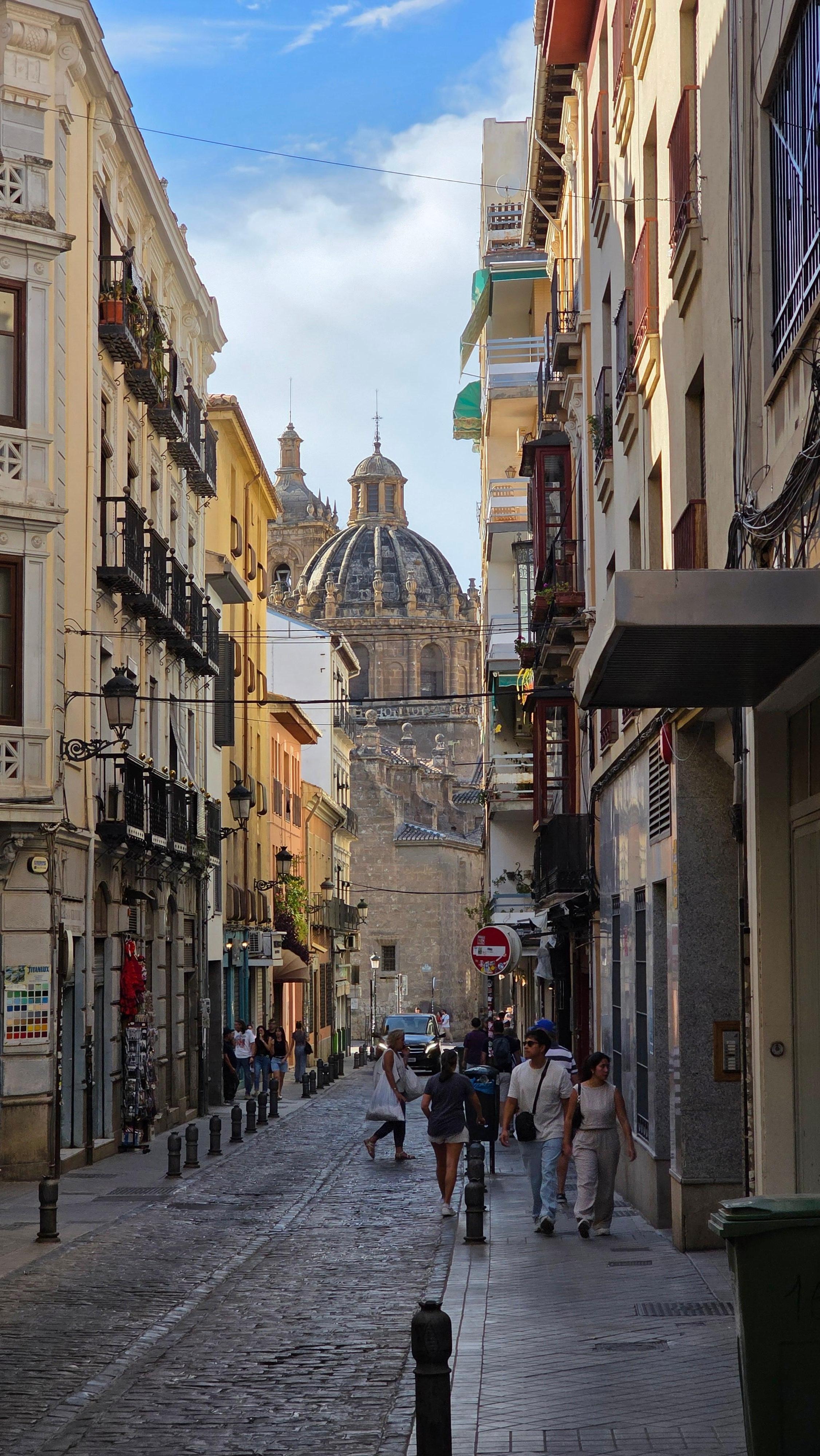 Down the street from the hotel