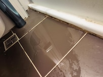 Dirty, smelly drain and mouldy bathroom