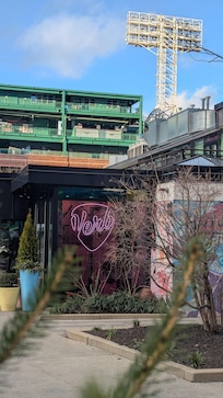 The Verb with Fenway Park behind.