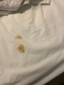 Soil stains on sheets