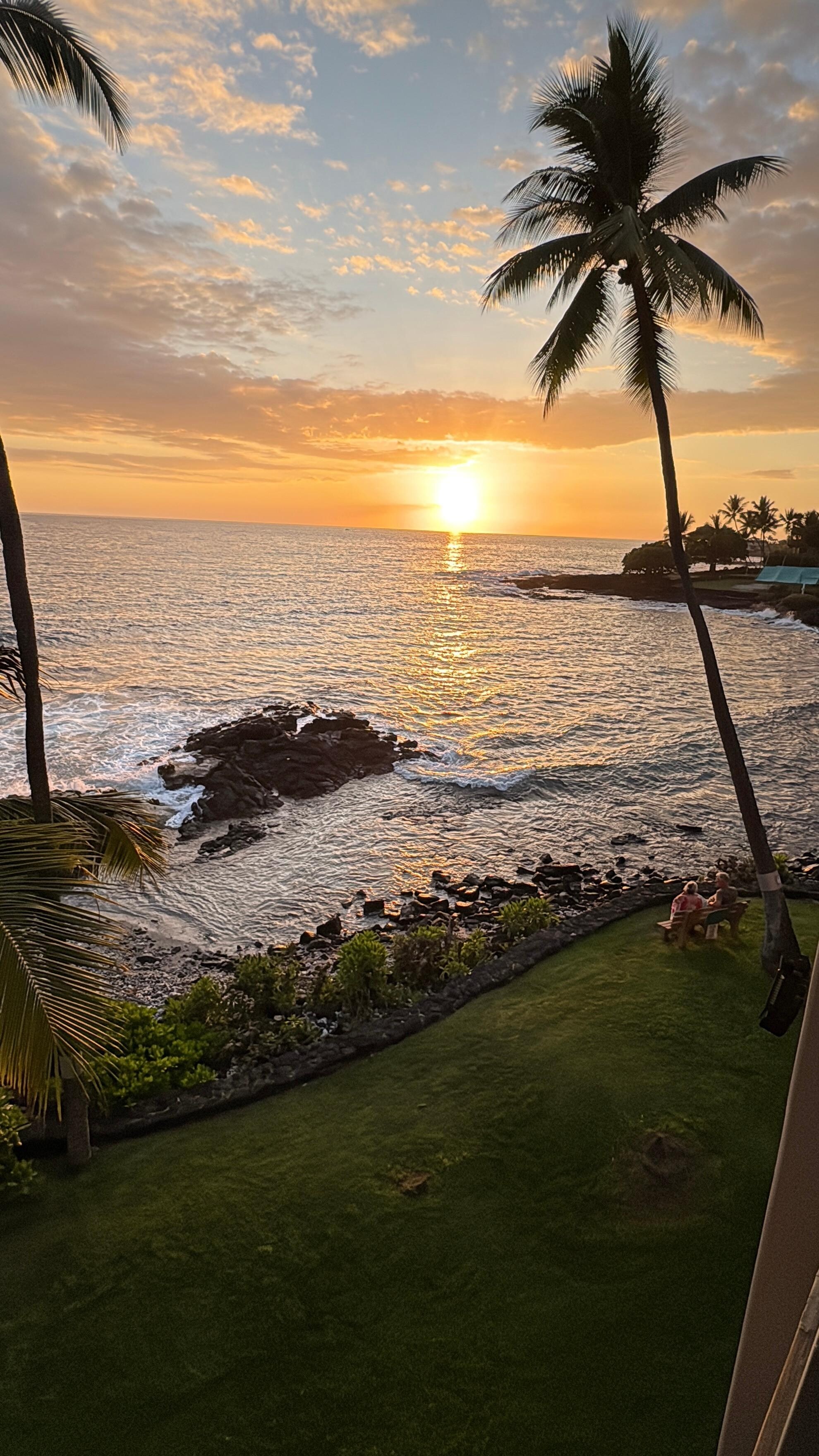 Beautiful sunset from the balcony!