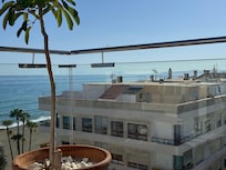 From rooftop pool area