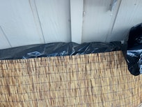Sandbags with plastic