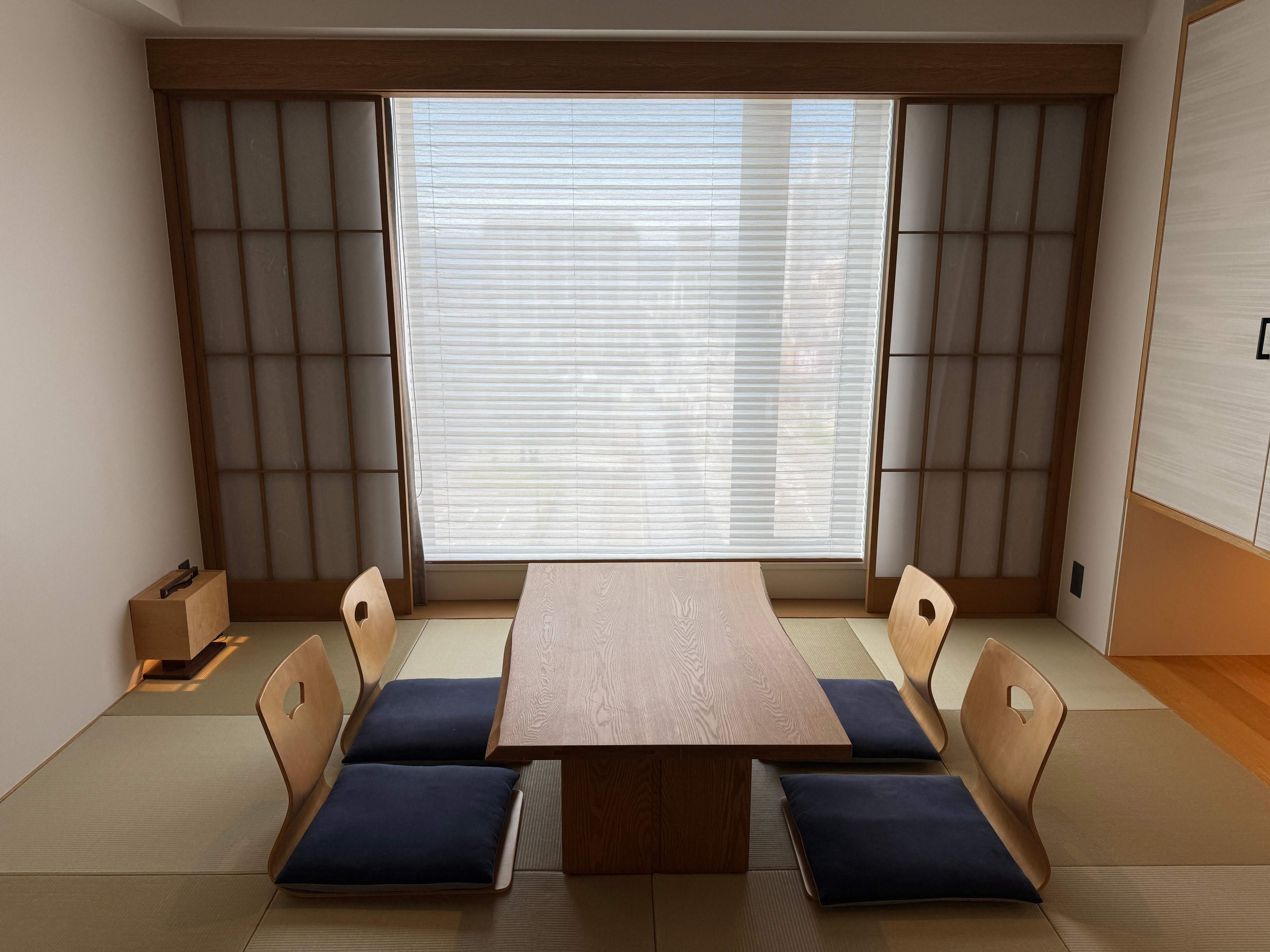Tatami mat sitting area