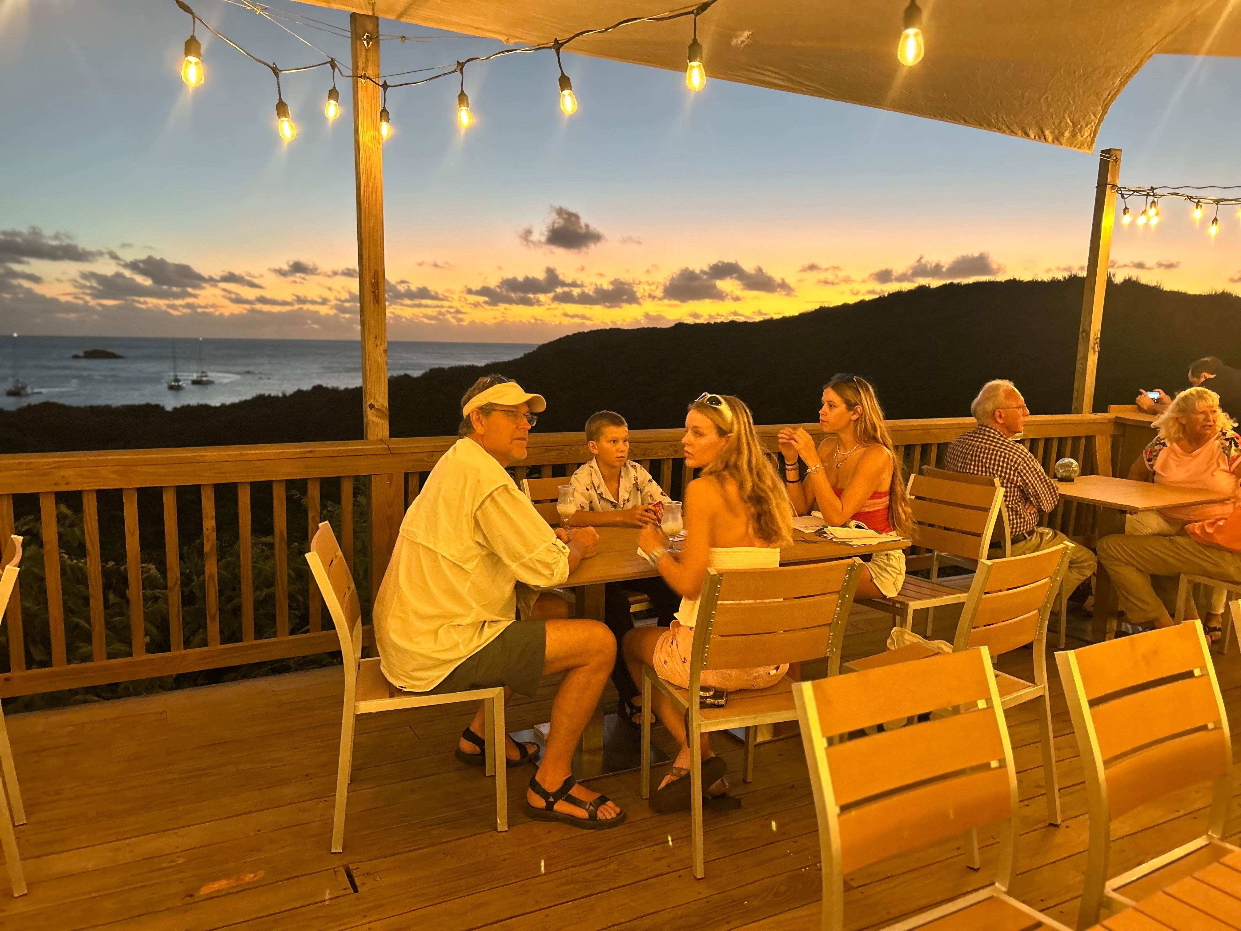 Dinner… amazing view